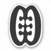Sticker Symbole Adinkra (Amitié) (Devant)