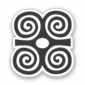 Sticker Symbole Adinkra - Initiative (Recto)