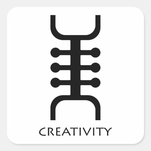 Sticker Symbole Adinkra ( Osidan ) (Devant)