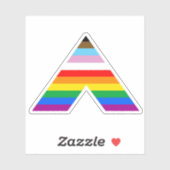 Sticker Symbole Ally de la Fierté de Progrès (Feuille)