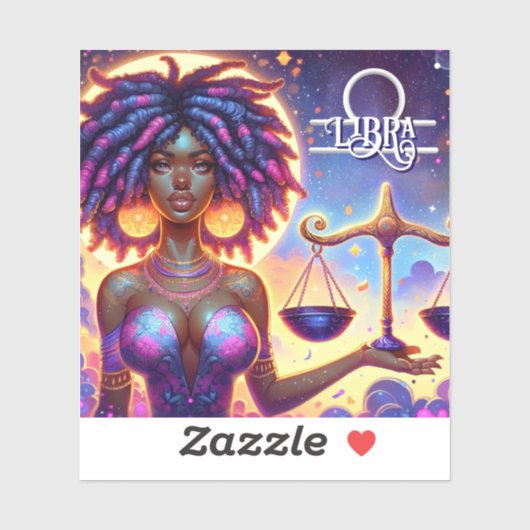 Sticker Symbole astrologique Horoscope Librairie Zodiac (Feuille)