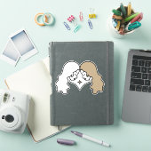 Sticker Symbole astrologique noir Gemini Twins Air (Couverture iPad)