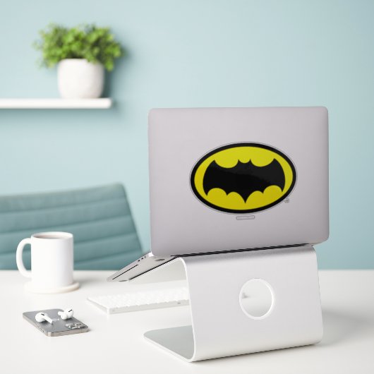 Sticker Symbole Batman (Ordinateur portable sur le bureau)