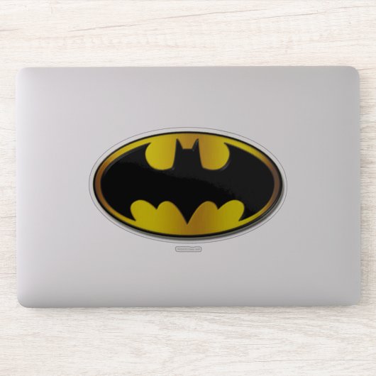 Sticker Symbole Batman | Logo de dégradé ovale (Ordinateur)