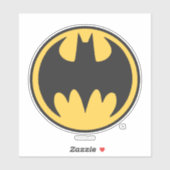 Sticker Symbole Batman | Logo du cercle jaune foncé (Feuille)