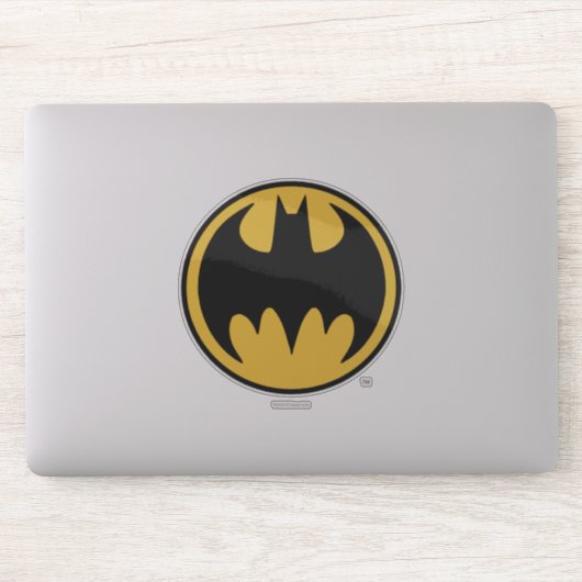 Sticker Symbole Batman | Logo du cercle jaune foncé (Ordinateur)