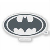 Sticker Symbole Batman | Logo noir et blanc (Devant)