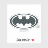 Sticker Symbole Batman | Logo noir et blanc (Feuille)