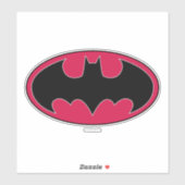 Sticker Symbole Batman | Logo noir rouge (Feuille)