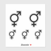 Sticker Symbole bigenre (Feuille)