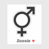 Sticker Symbole bigenre (Feuille)