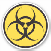 Sticker Symbole Biodanger (Devant)