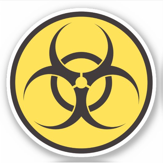 Sticker Symbole Biodanger (Devant)