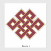 Sticker Symbole bouddhiste sans fin (Feuille)