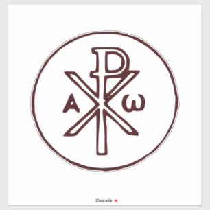 Sticker Symbole Christogram Chi-Rho