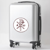 Sticker Symbole Christogram Chi-Rho (Sur valise)