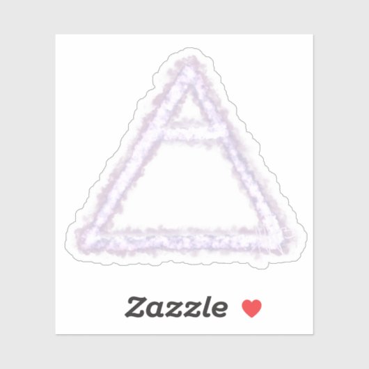 Sticker Symbole d'alchimie de l'élément d'air respiré pers (Feuille)