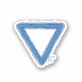 Sticker Symbole d'alchimie de l'élément d'eau vague person (Devant)