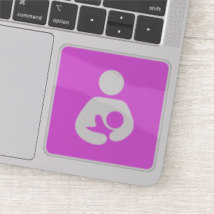 Sticker Symbole d'allaitement/soins infirmiers (rose)