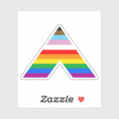 STICKER SYMBOLE D'ALLIÉ LGBTQ POC (Feuille)