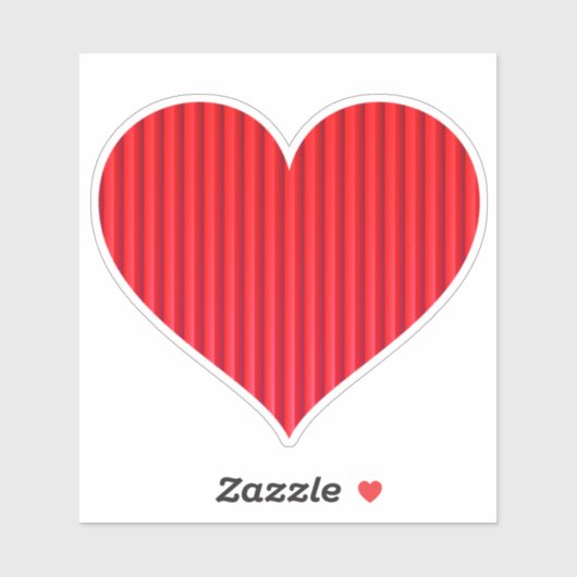 Sticker Symbole d'amour du coeur Design-20326 (Feuille)