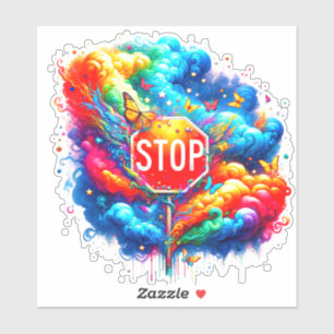 Sticker Symbole d'arrêt Artsy