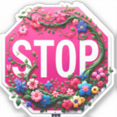 Sticker Symbole d'arrêt Artsy (Recto)