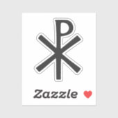 Sticker Symbole de Chi Rho (Feuille)