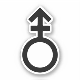 Sticker Symbole de genre androgyne