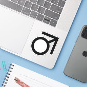 Sticker Symbole de genre Butch (Ordinateur portable avec iPhone)