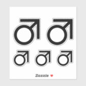 Sticker Symbole de genre Butch (Feuille)