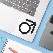 Sticker Symbole de genre Butch (Ordinateur portable avec iPhone)