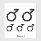 Sticker Symbole de genre demigarçon (Feuille)