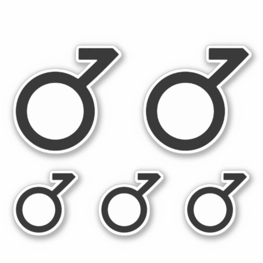 Sticker Symbole de genre demigarçon (Devant)