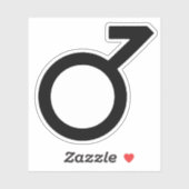 Sticker Symbole de genre demigarçon (Feuille)