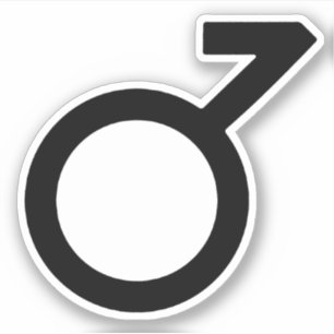 Sticker Symbole de genre demigarçon