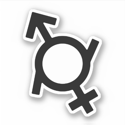 Sticker Symbole de genre fluide (Devant)