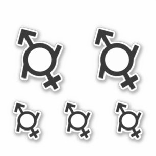 Sticker Symbole de genre fluide