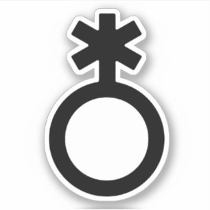 Sticker Symbole de genre non binaire