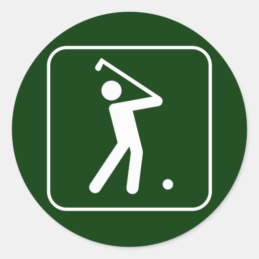 Sticker Symbole de Golf (Devant)