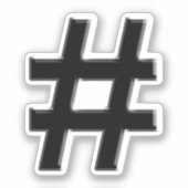 Sticker Symbole de hashtag (Recto)