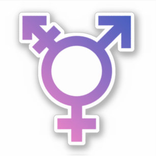 Sticker Symbole de la fierté trans