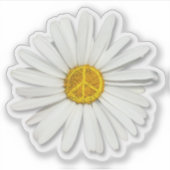 Sticker Symbole de la Fleur de la Paix Intérieure - Hippie (Devant)