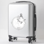 Sticker symbole de la franc-maçonnerie (Sur valise)