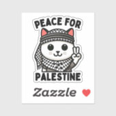 Sticker SYMBOLE DE LA Paix À La Palestine (Feuille)