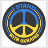 Sticker Symbole de la paix en Ukraine (Feuille)