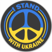 Sticker Symbole de la paix en Ukraine (Devant)