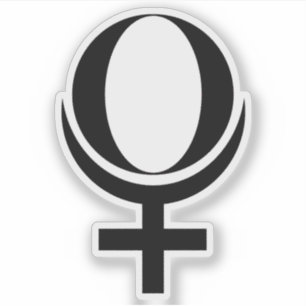 Sticker Symbole de la planète Pluton (noir)