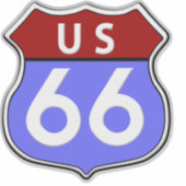 Sticker Symbole de la Route 66 (Devant)