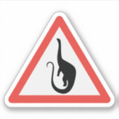 Sticker Symbole de la route Mokele-Mbembe Congo Dinosaur (Devant)